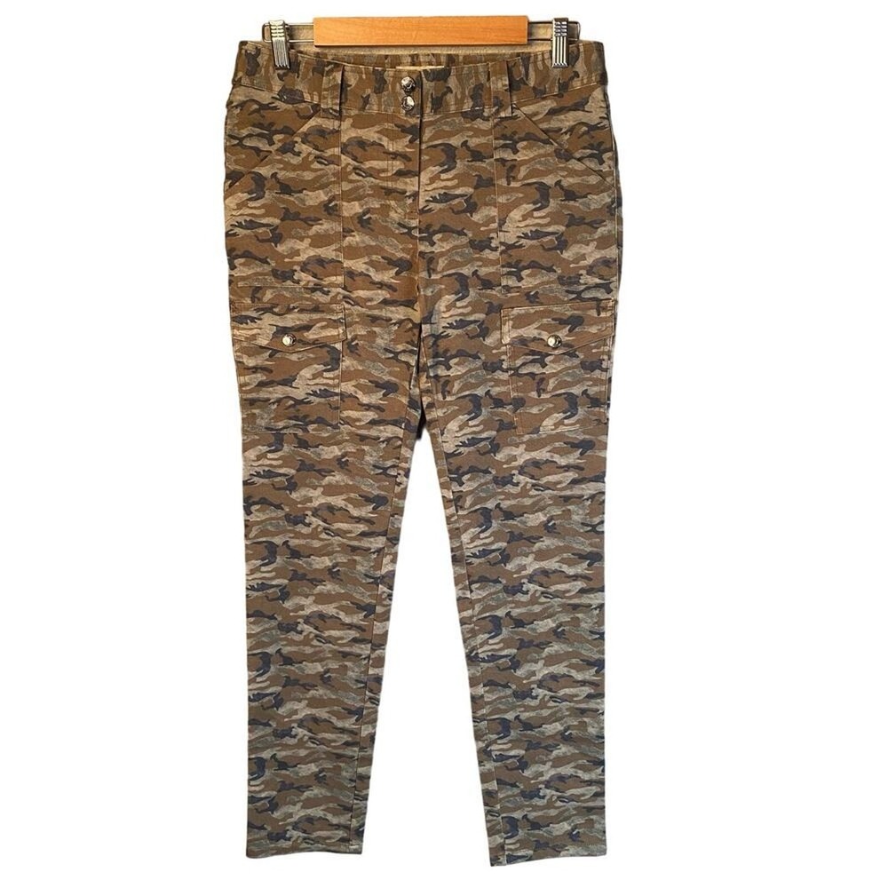 Anatomie Karo Camo‎ Cargo Pants Womens Small Green Slim Fit Mid Rise Grunge Edgy